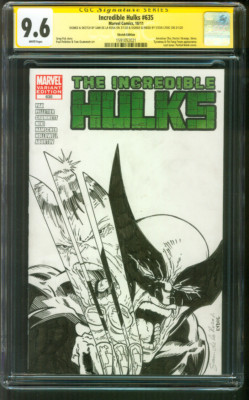 Incredible Hulk 340 Original art Homage vs Wolverine sketch 10/11 | eBay