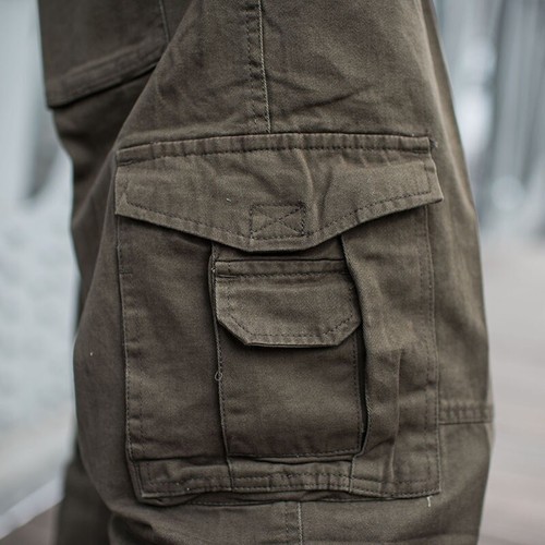 Men Baggy Pants Loose Cargo Trouser Hip Hop Pocket Dance Casual Big Size Fashion - Picture 12 of 16