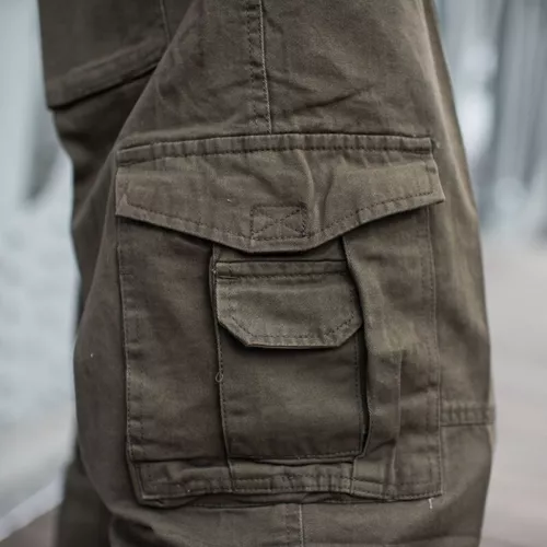 Men Baggy Pants Loose Cargo Trousers Hip Hop Pocket Dance Casual Big Size Pants - Picture 13 of 21