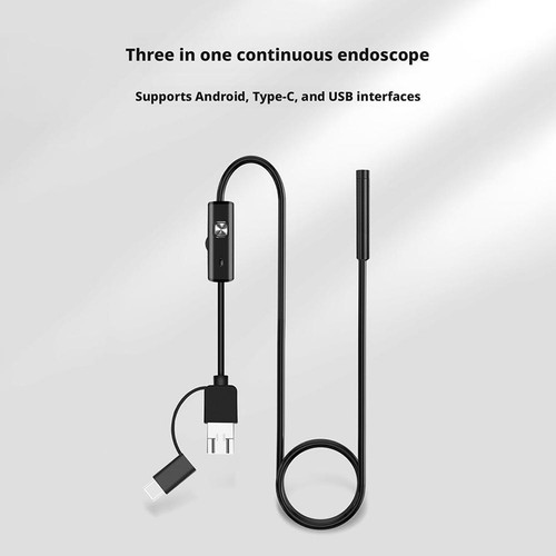 7mm HD Snake Endoscope Borescope Inspection Camera for USB Type C Android PC۞ - Picture 5 of 19