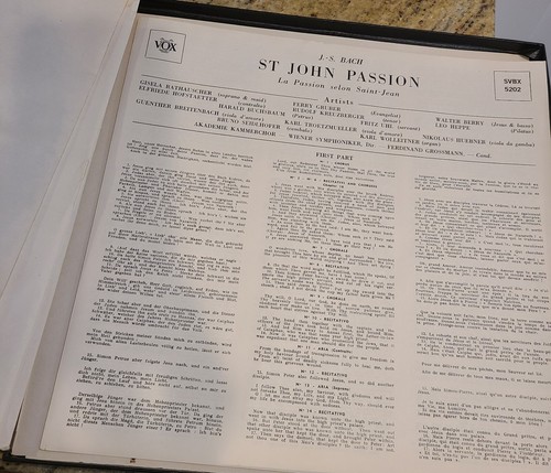Bach The Passion According To St. John Vinyl Used Ferdinand Grossman - Picture 7 of 9