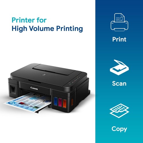 Canon PIXMA MegaTank G3000 All in One WiFi Inktank Colour Printer Black Ink - Picture 3 of 7