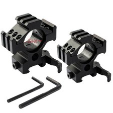 2 Pack Scope Mount 1''/30mm Ring Quick Release Triple 20mm Picatinny Rail