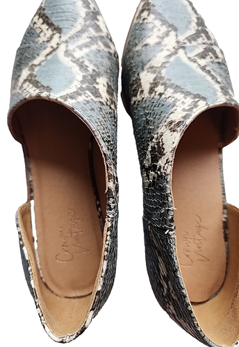 Women's Snakeskin Ankle Booties Loafers Crown Vintage Shay (7) - Picture 14 of 22