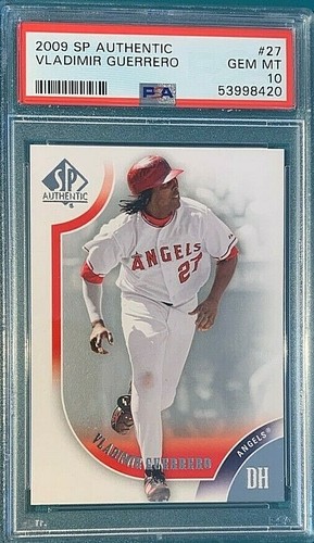2009 SP Authentic Baseball #Vladimir Guerrero PSA 10 POP 1