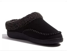 Dearfoams  Total Comfort  Men  s Berber Cuff Memory Foam In Coffee , Size9-10,New