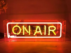 on air neon sign light acrylic box studio home room desk lamp