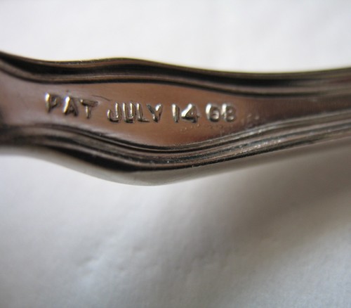 MERIDEN CUTLERY Co XII Teaspoons SET OF 6 SIX Pat July 14 08 Scroll Silverplate - Picture 11 of 11