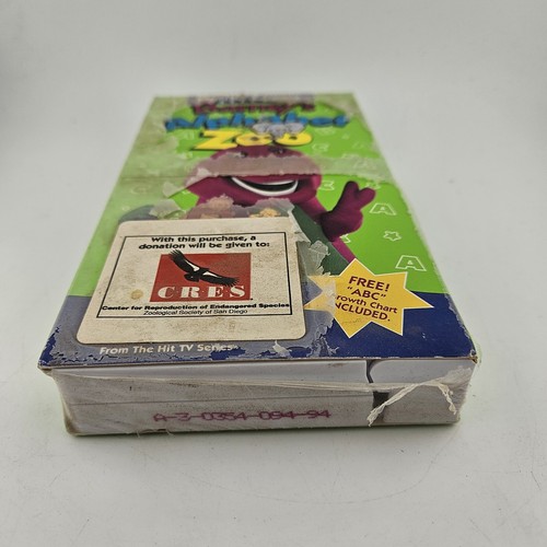 Barneys Alphabet Zoo VHS 1994 -Sealed With Growth Chart - In Shrink - Picture 3 of 9