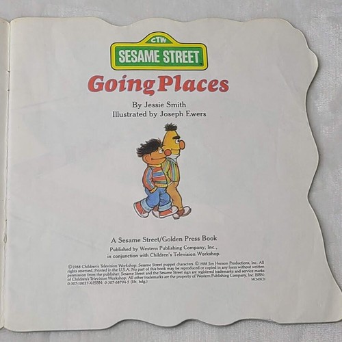 Sesamstraße Going Places Golden Super Form Arbeit Taschenbuch Jessie Smith 1988 - Bild 6 von 10