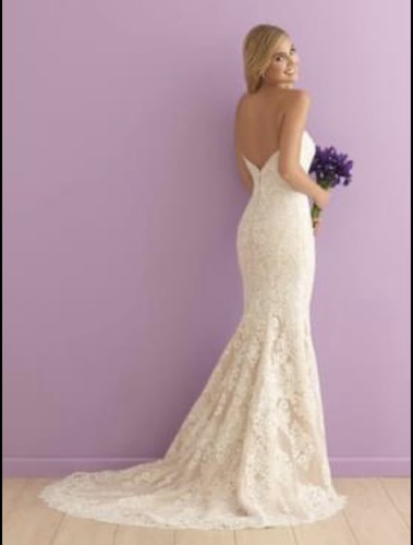 Allure Wedding Dress Size 8 - Picture 2 of 9