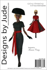 Going Shopping Doll Clothes Sewing Pattern 12" House of Zenith Superdoll Dolls