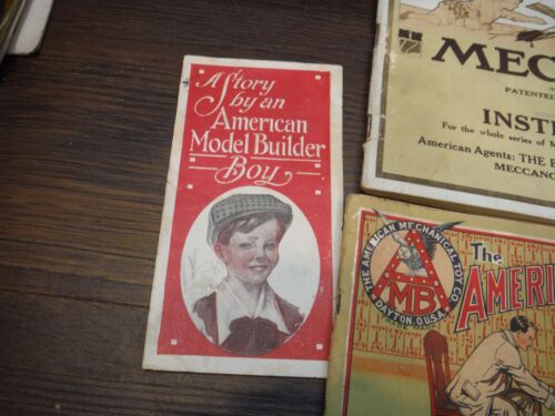 1913 MECCANO ERECTOR SET INSTRUCTION BOOK & American Model Builder Books - Picture 4 of 6