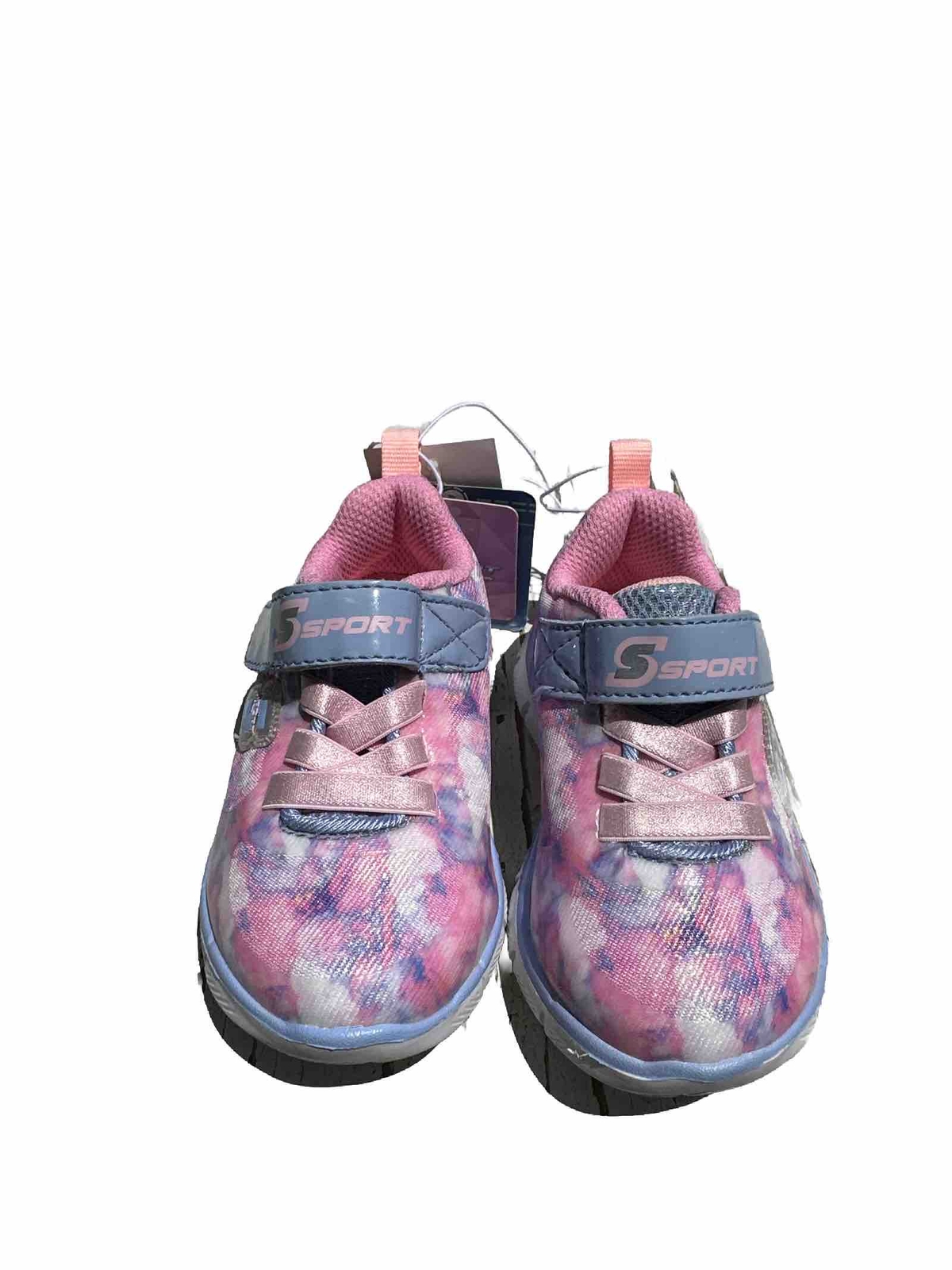 S Sport By Skechers Toddler Girls' Cloud Print Sneakers - Light Blue 5-image