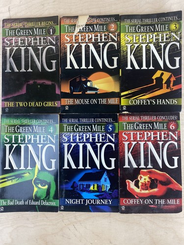 Stephen King Die grüne Meile Serienserie Bücher 1 2 3 4 5 6 kompletter 1. Druck