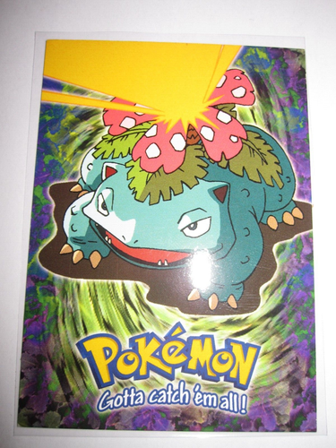 POKEMON NEUF ★ CARTE TOPPS #03 VENUSAUR BLUE LOGO ★ E3 OF 12 1999 N/MINT - Picture 1 of 7