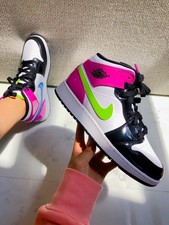 neon jordan 1 mid