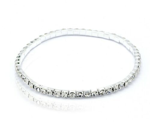 Women Ankle Bracelet Silver Anklet Foot Jewelry Girl's Beach Chain Diamond 2 Row - Picture 13 of 17