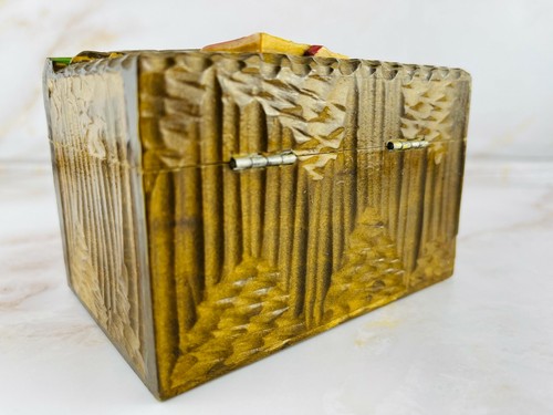 Vintage Rezeptkartenbox aus Holzhütte - Hochglanz mit rustikalem Charme - Bild 4 von 10