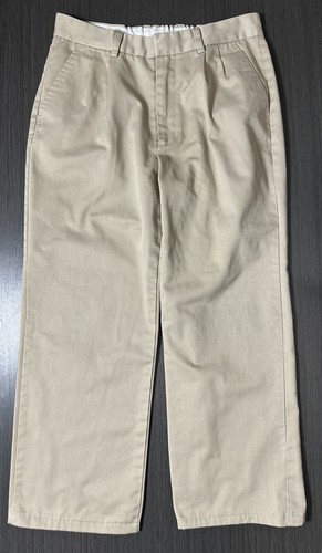 Preferred School Uniform Boys Pants Beige Pleated Front Size 14 Husky - Picture 3 of 13