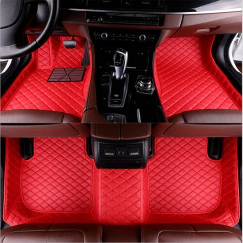 Black leather car mat waterproof pad kit for Kia Borrego 2006+ accessories - Picture 11 of 18