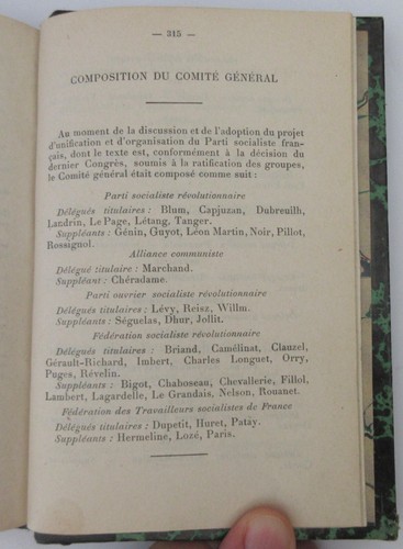 DISCUSSION SUR L'UNIFICATION DU PARTI SOCIALISTE FRANCAIS 1901 JAURES BLUM RARE - Imagen 9 de 10