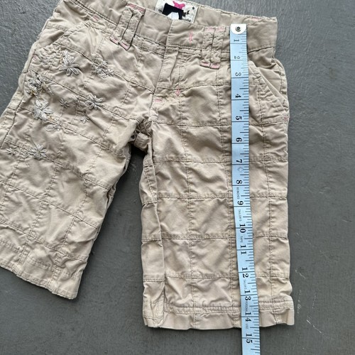 Gap Kids Vintage Y2K Patchwork Floral Adjustable Pants - Khaki Girls 6R - Picture 13 of 13