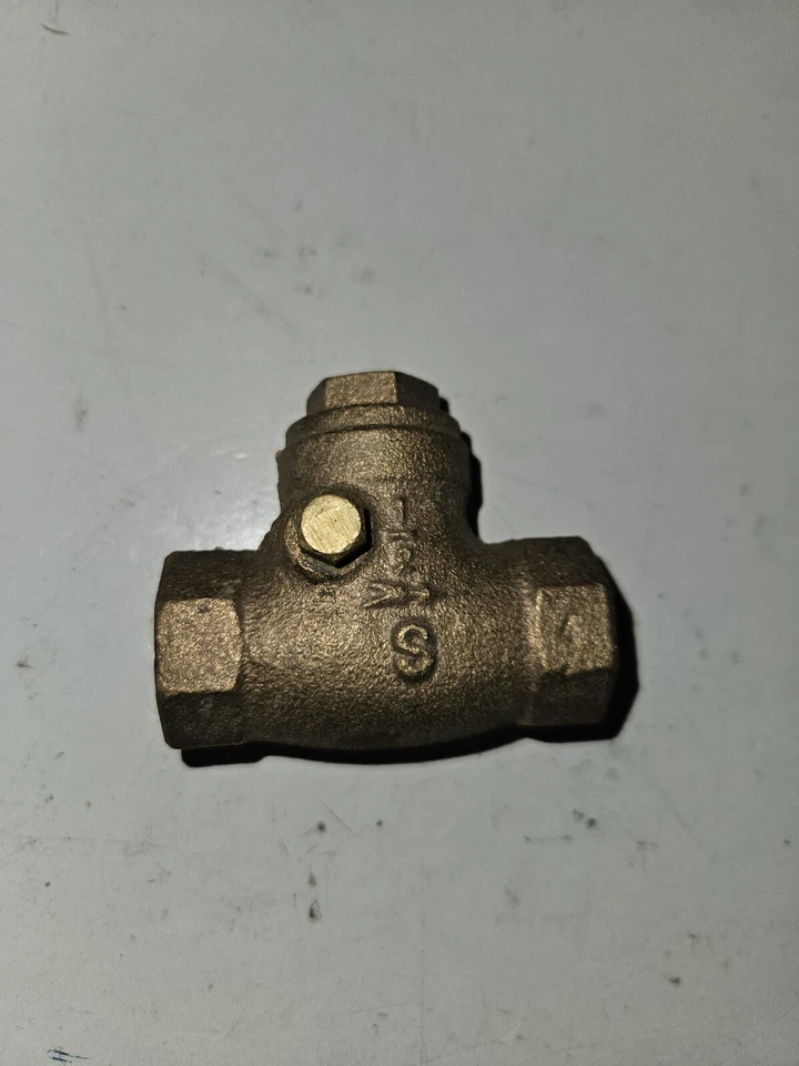 1/2 inch brass swing check valve - Image 2 of 2