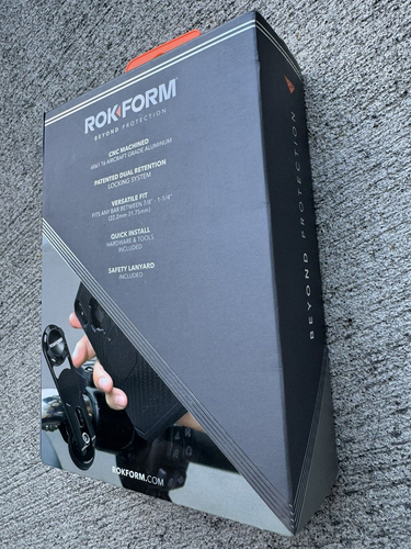 Support téléphone guidon moto ROKFORM NEUF dans son emballage de vente au détail ouvert - Photo 3 sur 10