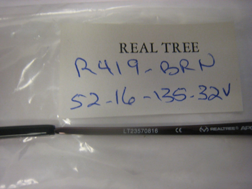 REAL TREE EYEGLASS FRAMES Style R419 Sz. 52-16-135-32v BROWN With CASE - Picture 4 of 6