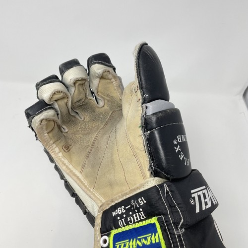 Winnwell Vintage SR RHG10 15 1/2" - 39 Cm Hockey Gloves Black Pro Flex Thumb - Picture 13 of 16