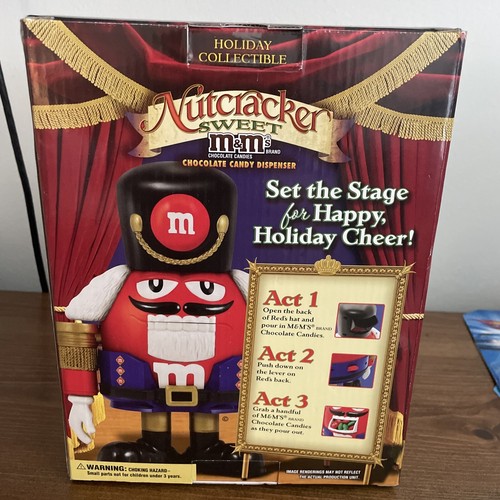 M&M Roter Nussknacker Süßigkeiten Spender Limited Edition Urlaub Neu im Karton - Bild 2 von 2