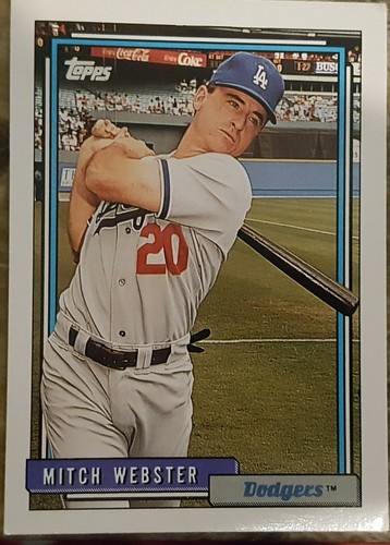 Gemischtes LOT Baseball Trading Cards Topps 1992 (Auswahl) - Bild 69 von 246