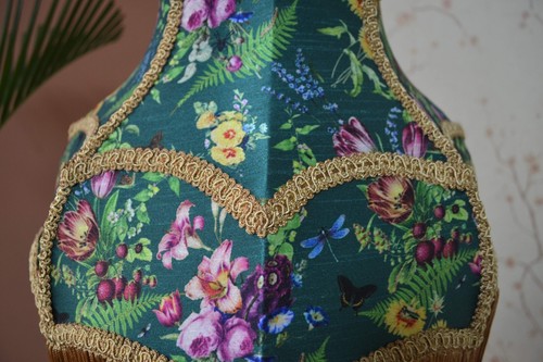 Lampshade scallop secret garden hand-stitched table lampshade floor lampshade - Bild 3 von 8