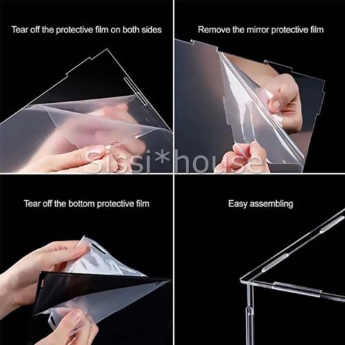 Display Case Dustproof Acrylic Clear Display Box Collectible Protection Showcase - Picture 6 of 14