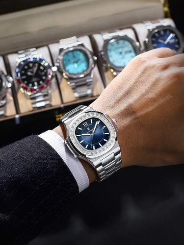 Men's Quartz Watches 3 ATM Waterproof Steel Strap Date Wristwatches Xmas Gift UK - Picture 7 of 20