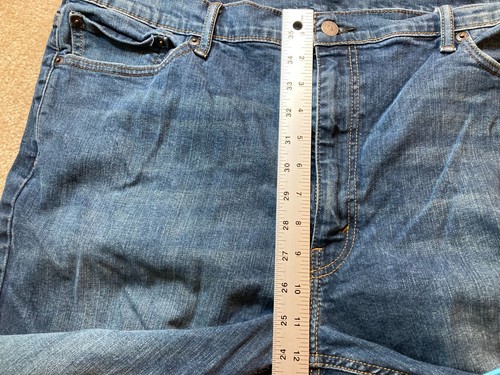 Levi's Strauss 541 Mens Size 42 x 32 Jeans Athletic Straight Blue Denim Pants - Picture 4 of 12