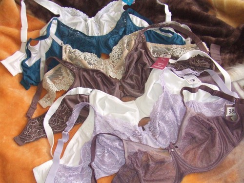 15 CACIQUE OLGA SOMA Bras Lace Mesh BEIGE BLACK Mixed Size RESALE LOT - Picture 4 of 18