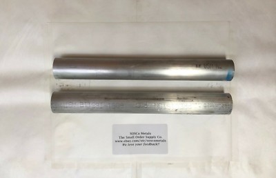 2 Pieces 2” Wide X 12” Length Aluminum Round Rod Solid 6061-T6
