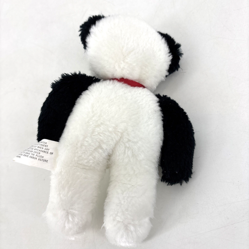 Vintage Gerber Cuddlies Panda Bear Plush Stuffed Animal 5" Red Bow Baby Clean - Picture 6 of 6