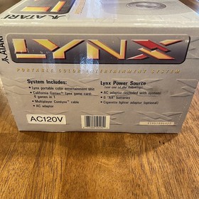 Atari Lynx Model PAG-0201 Hand Held Gaming Console with Game - INOP