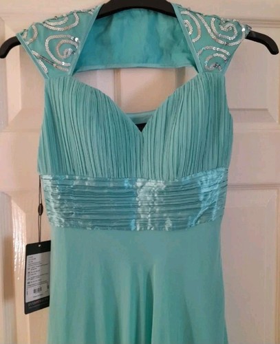 NWT EverPretty Long Formal Blue/Green Prom Dress Evening Gown Bridesmaid Size 8 - Picture 4 of 12