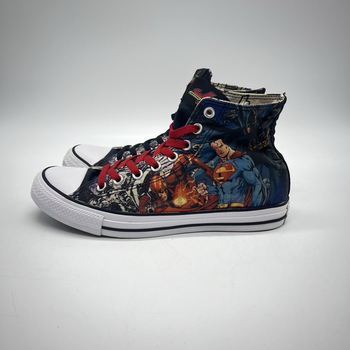 Rare Converse DC Comics x Chuck Taylor All Star Hi Superman Justice League Mens - Picture 4 of 12