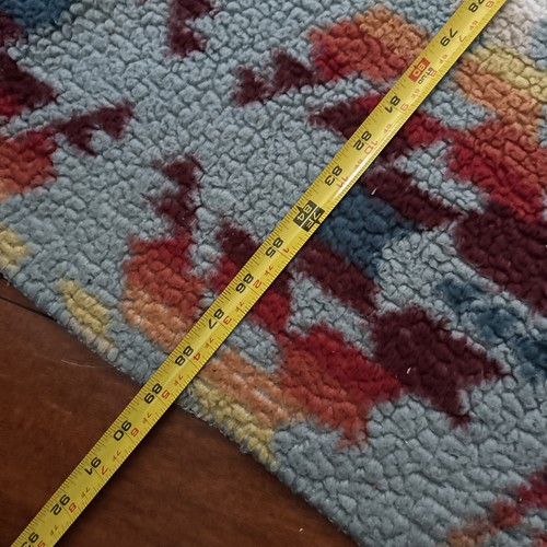 Pendleton Legend Lake Aqua Sherpa Fleece Blanket Aztec Southwestern 89X96 In EUC - Picture 14 of 14