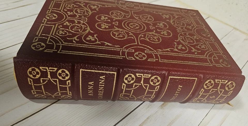 VTG 1975 Anna Karenina by Leo Tolstoy Leather Bound Collectors Edition Hardcover - Image 3 of 4