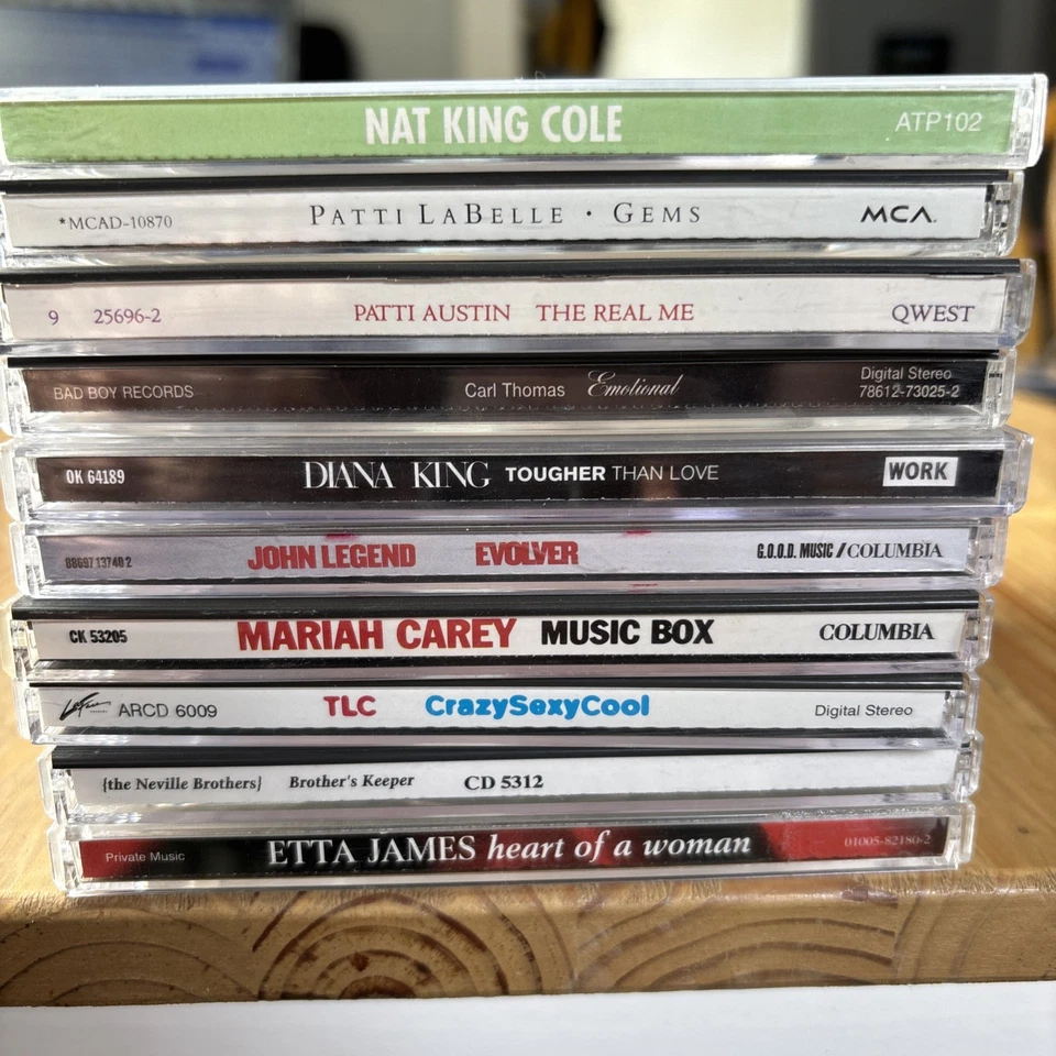 R&B Soul Cd Lot Of 10: Aretha Franklin Etta James John Legend Nat King Cole TLC Foto 4 de 4