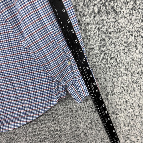 Polo Ralph Lauren camicia uomo 2XLT alta blu a quadri bottoni classico pony XXLT - Foto 11 di 14