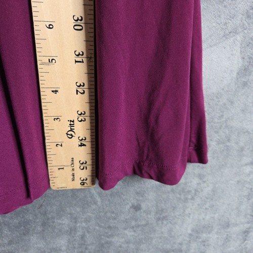 Soma Purple Solid Stretch Maxi Dress Size S • Sleeveless V‑Neck Empire Waist - Picture 7 of 10
