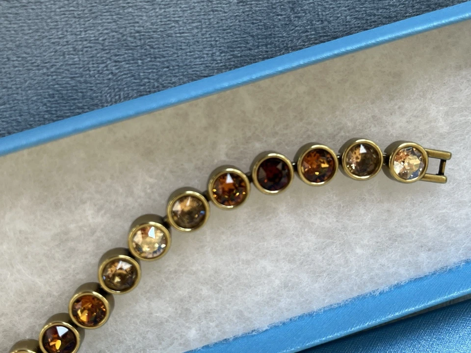 Pulsera Hojas Caídas Hielo Piedra de Toque Cristal de Swarovski Foto 2 de 4