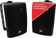 LU43PB 3-Way High Performance Outdoor Indoor Wired Speakers  Effortless Set Up